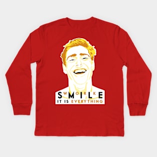 Smile (Work) Kids Long Sleeve T-Shirt